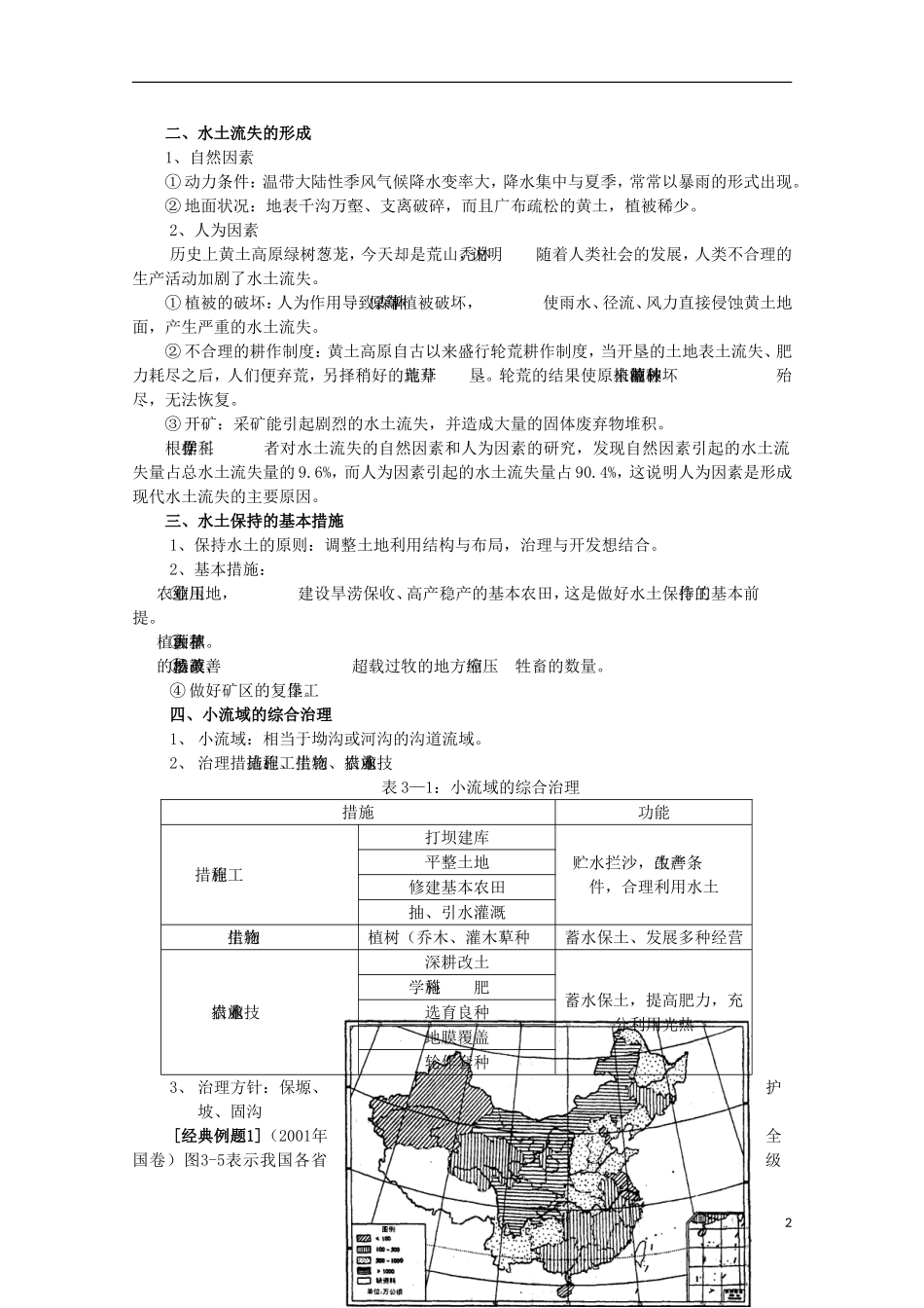 高中地理 3.2 水土流失的治理教案 人教版选修2_第2页