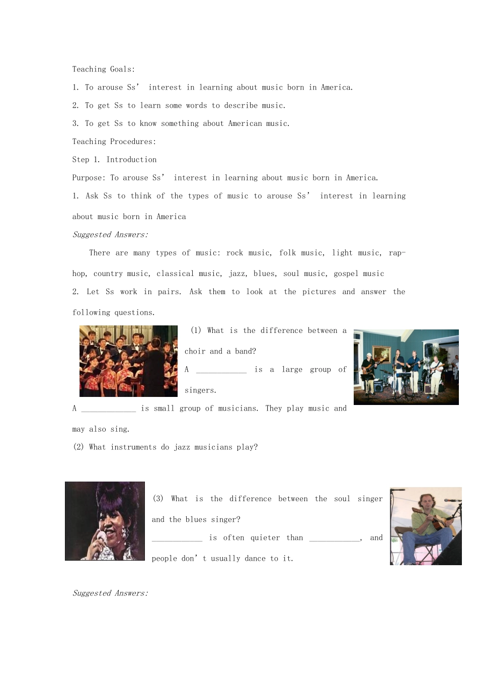 高中英语 Module 4《Music Born in America》英文教案（2） 外研版选修7_第3页