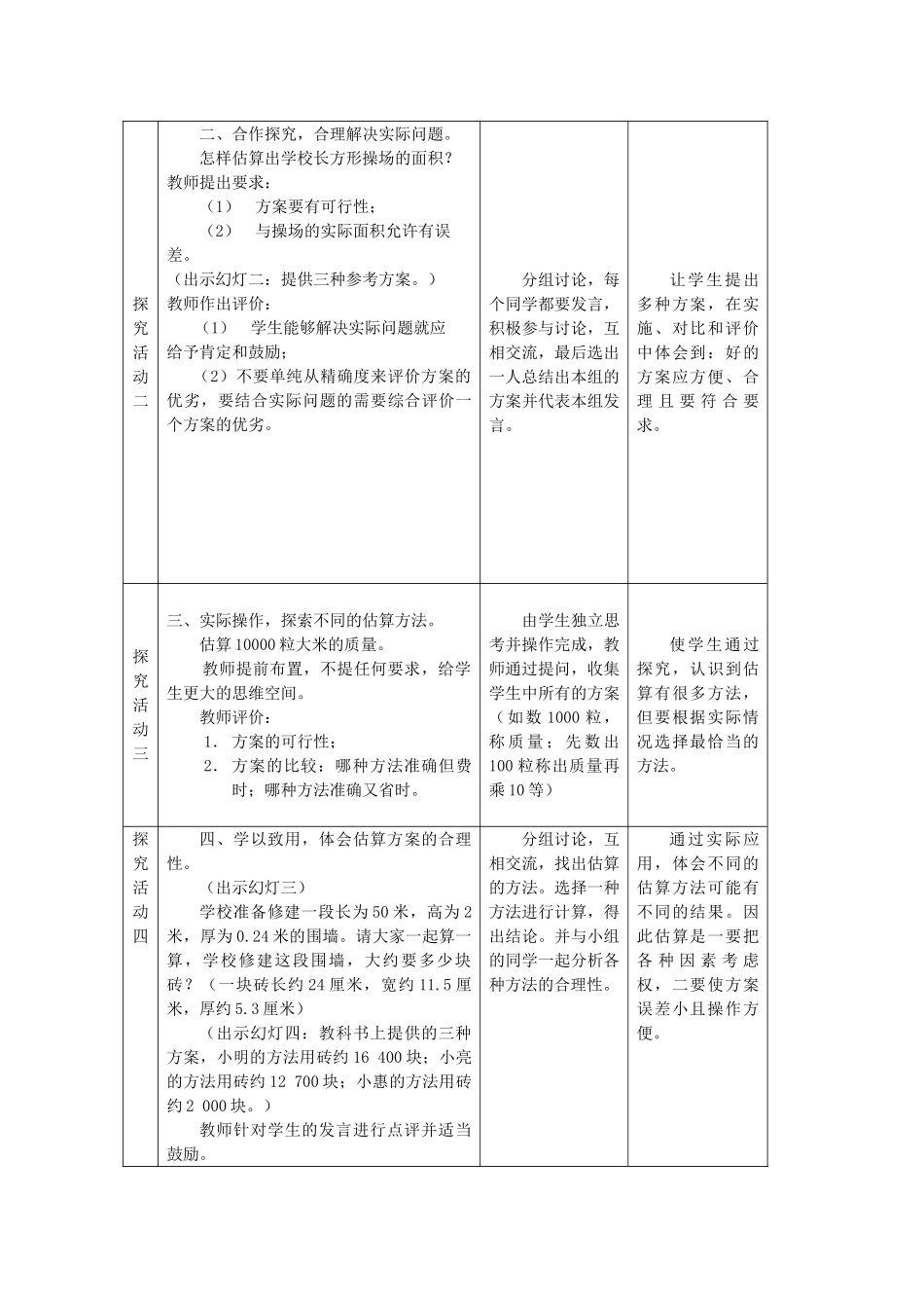 七年级数学上册 3.1估算教案 冀教版_第2页