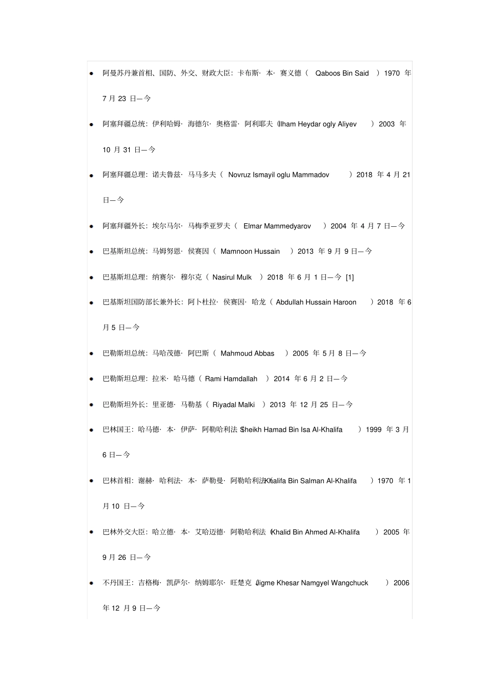 世界各国总统人名_第2页
