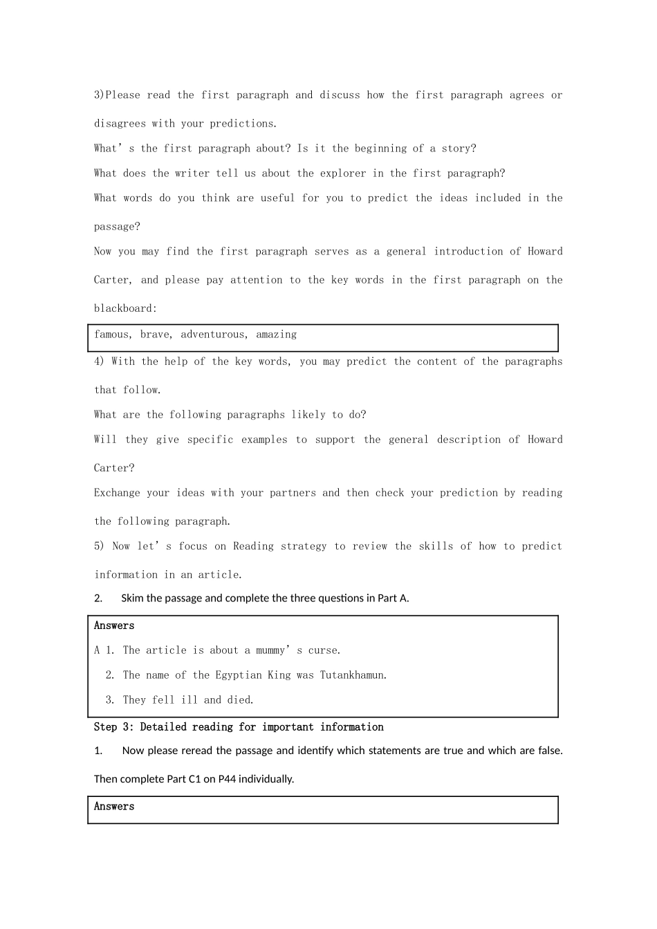 高中英语 Unit3 Amazing people-reading精品教案 牛津译林版必修2_第2页