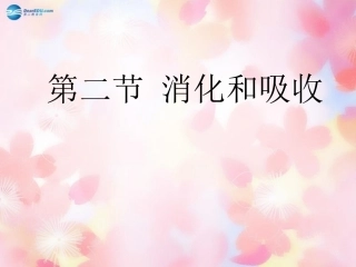 山东省泰安市新泰七年级生物下册 第二章 第二节消化和吸收课件 新人教版