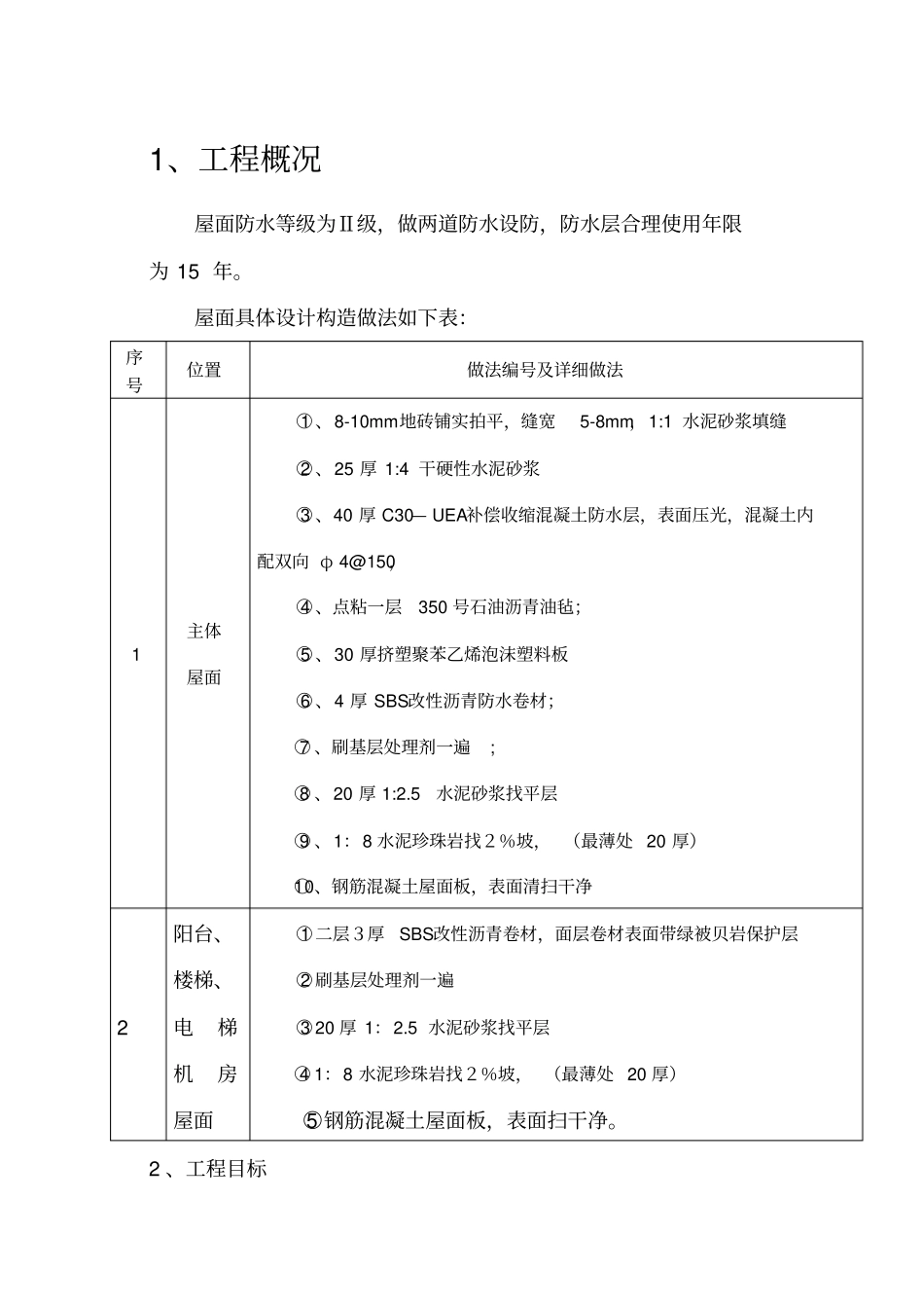 屋面施工策划书_第1页