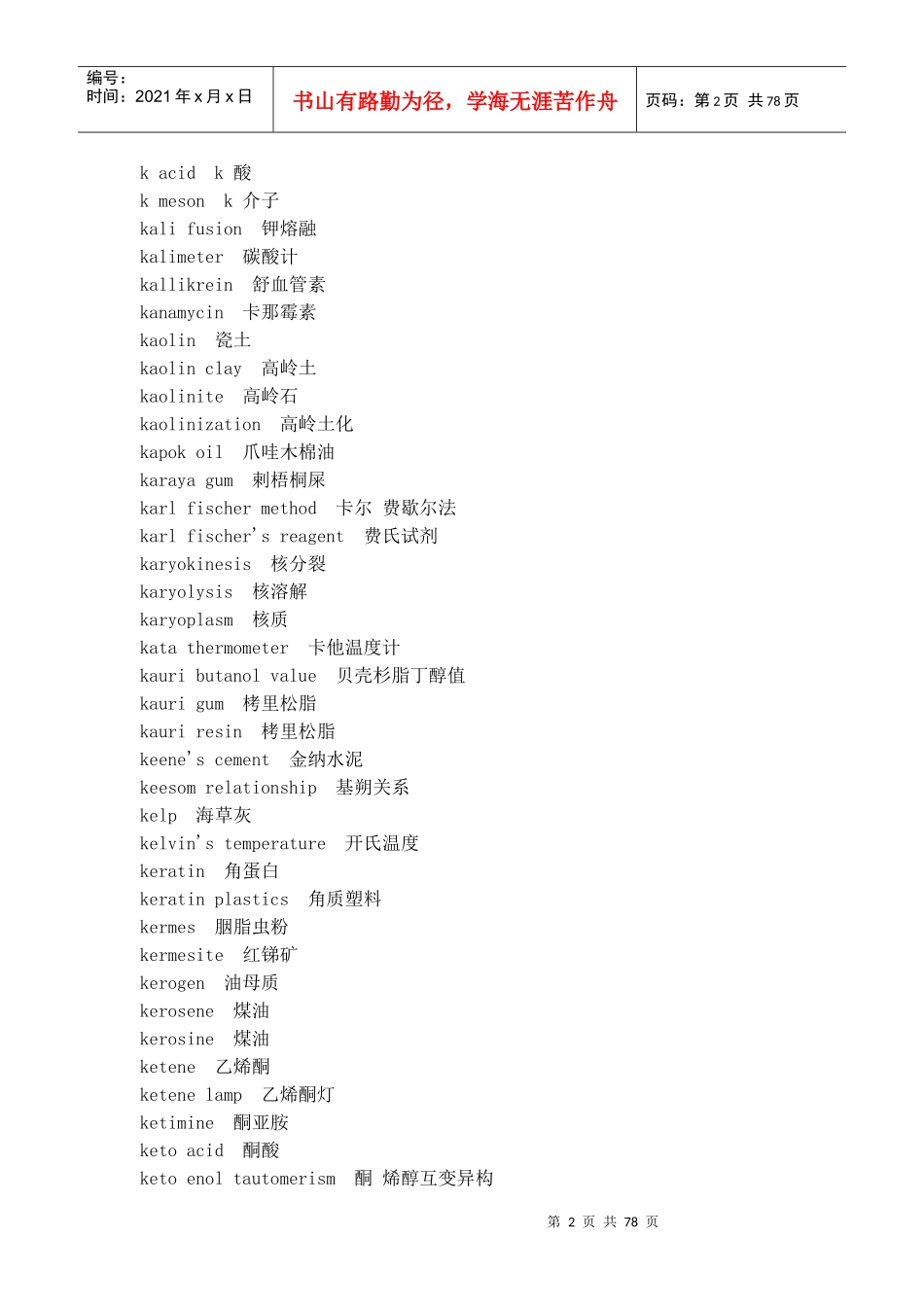化学及化工专业词汇英语翻译(J-O)_第2页