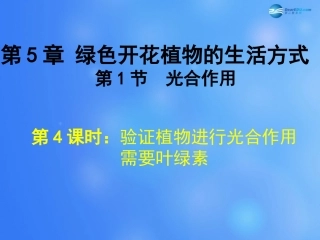 七年级生物上册 第5章 第1节 光合作用课件4 北师大版