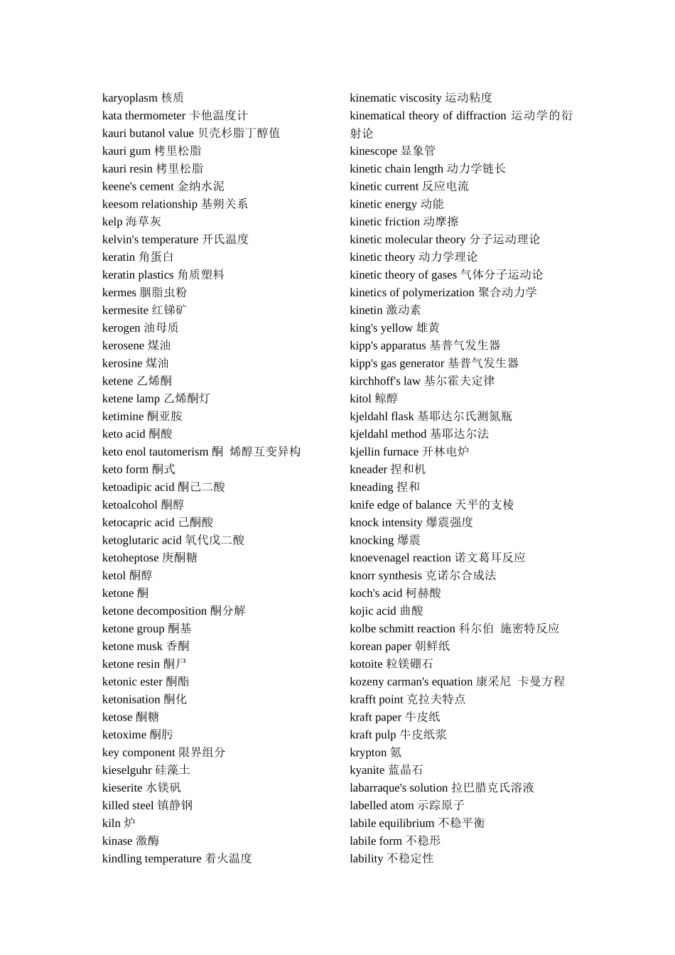 化学及化工专业英语词汇(doc 35页)_第2页