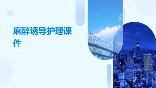 麻醉诱导护理课件