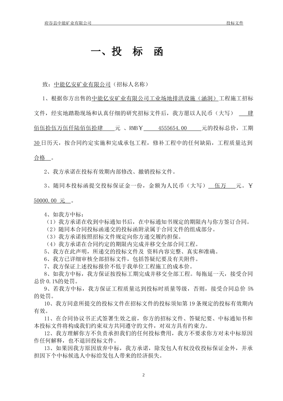 中能亿安矿业有限公司1标_第2页