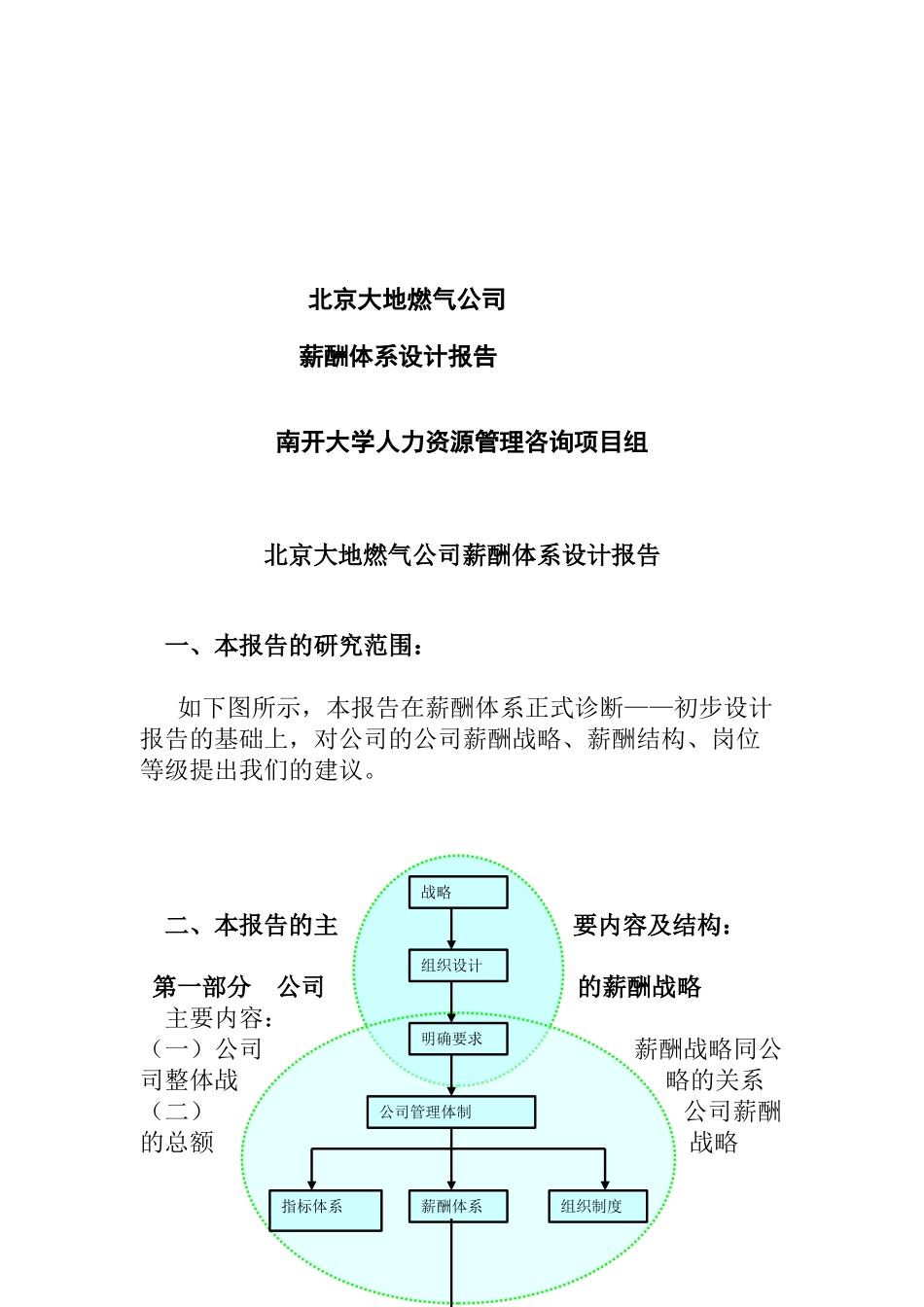 北京大地燃气公司薪酬体系设计报告(doc 19)_第1页