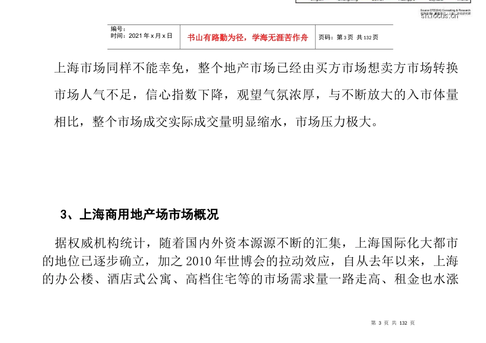 上海市房地产市场定位报告_第3页