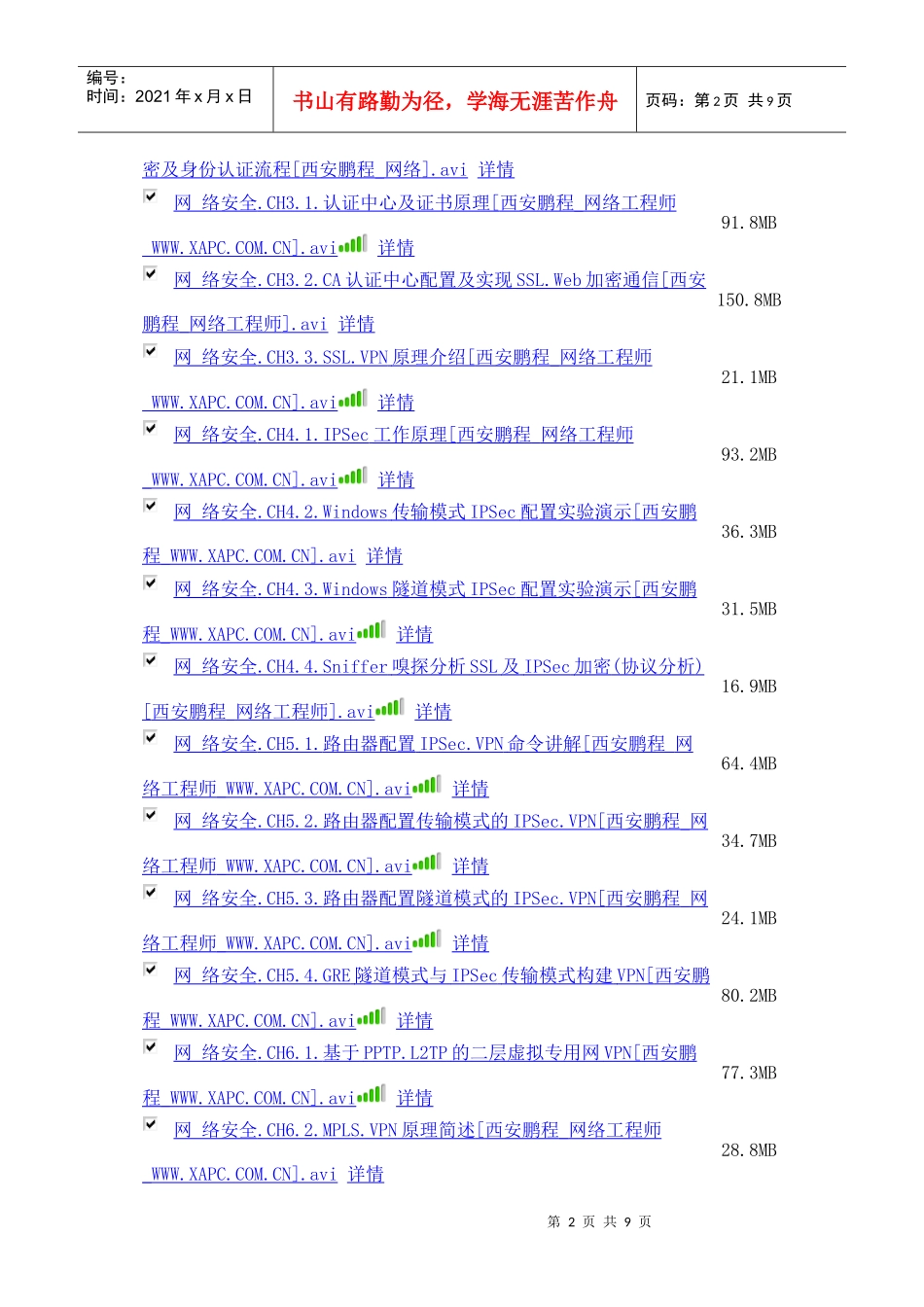 主讲网络安全视频教程XXXX版--网络工程师专业培训教学_第2页