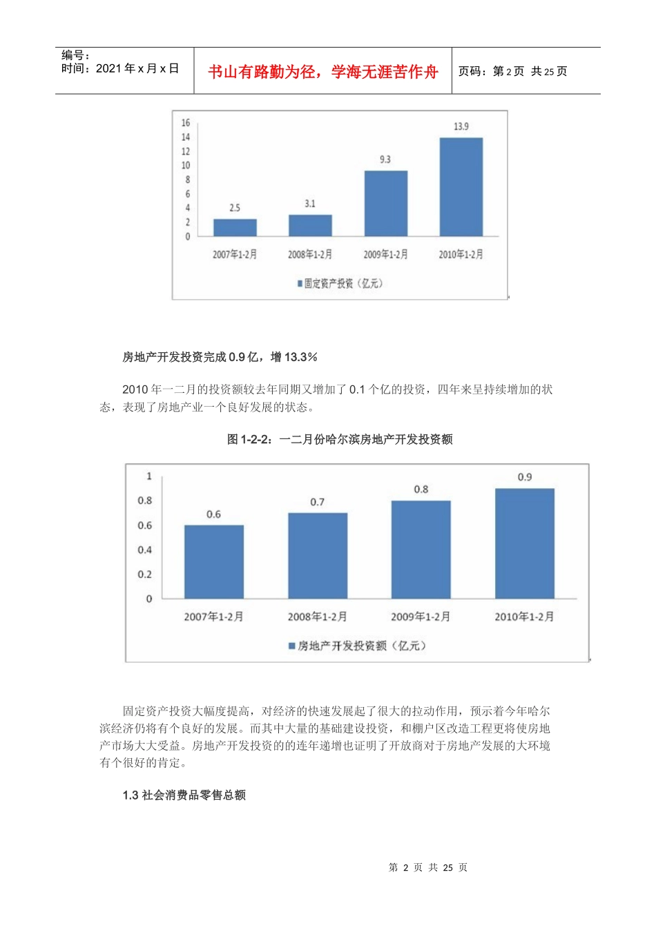 XXXX年4月哈尔滨房地产市场月报_第2页