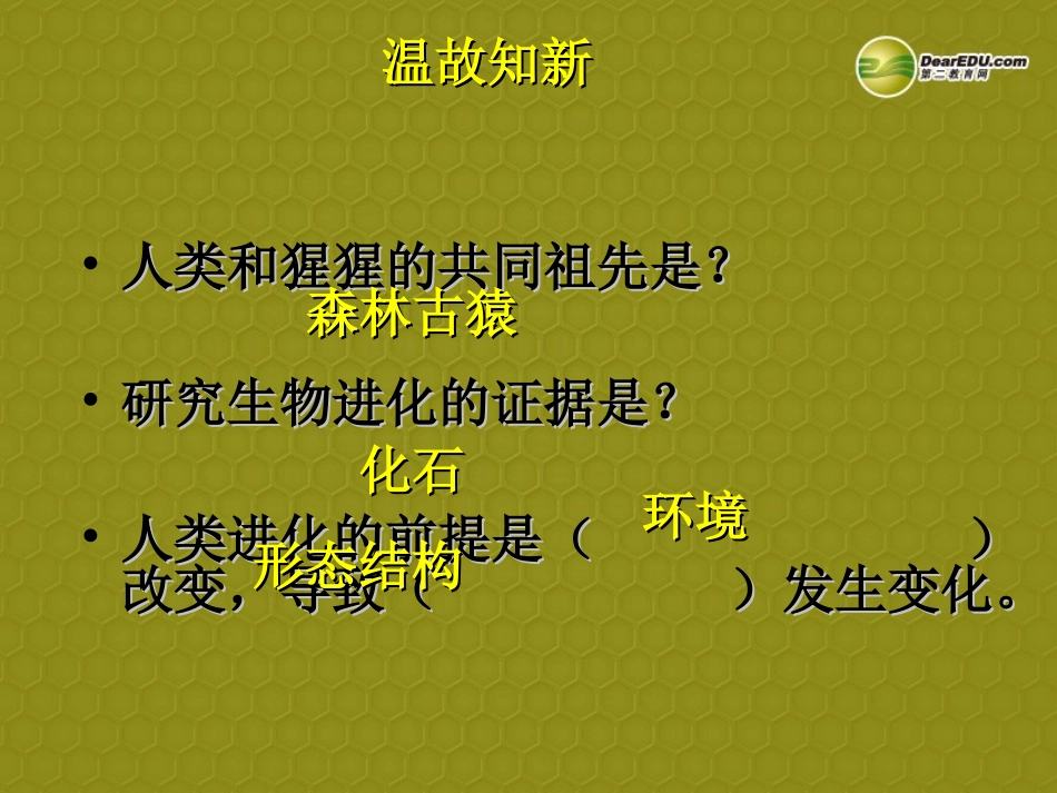 七年级生物下册 第4单元 第一章《人的由来》第二节《人的生殖》课件 （新版）新人教版_第1页