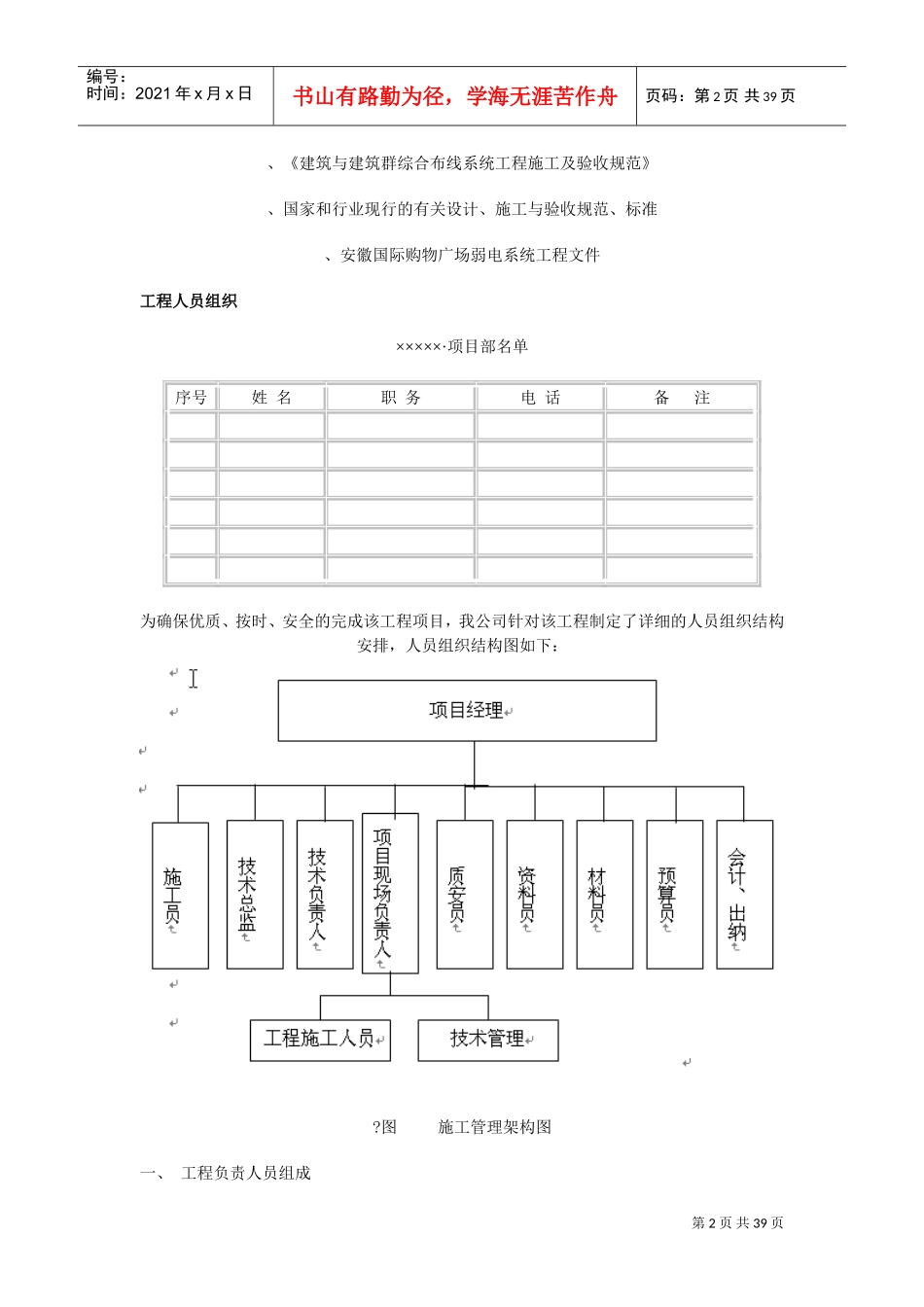 化系统施工组织设计方案(DOC38页)_第2页
