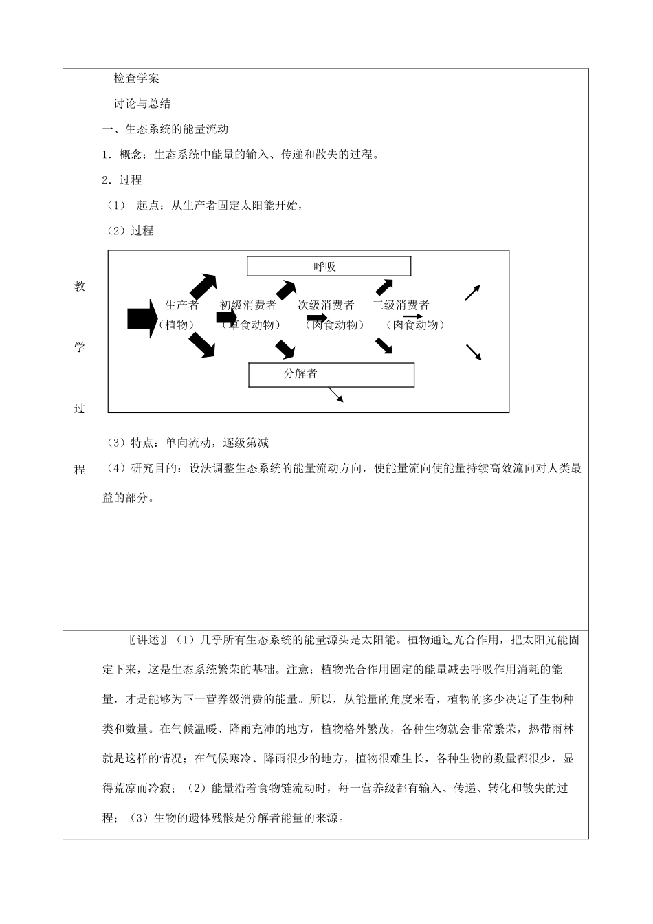 高中生物生态系统的能量流动教案(2)新课标 人教版 必修3_第2页