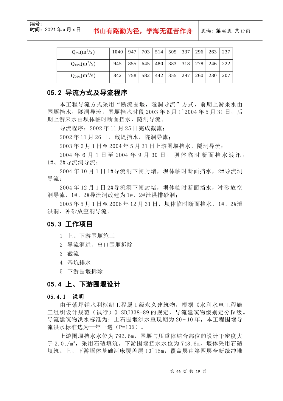 [某水利枢纽工程第一标大坝工程全套施工组织设计]_第2页