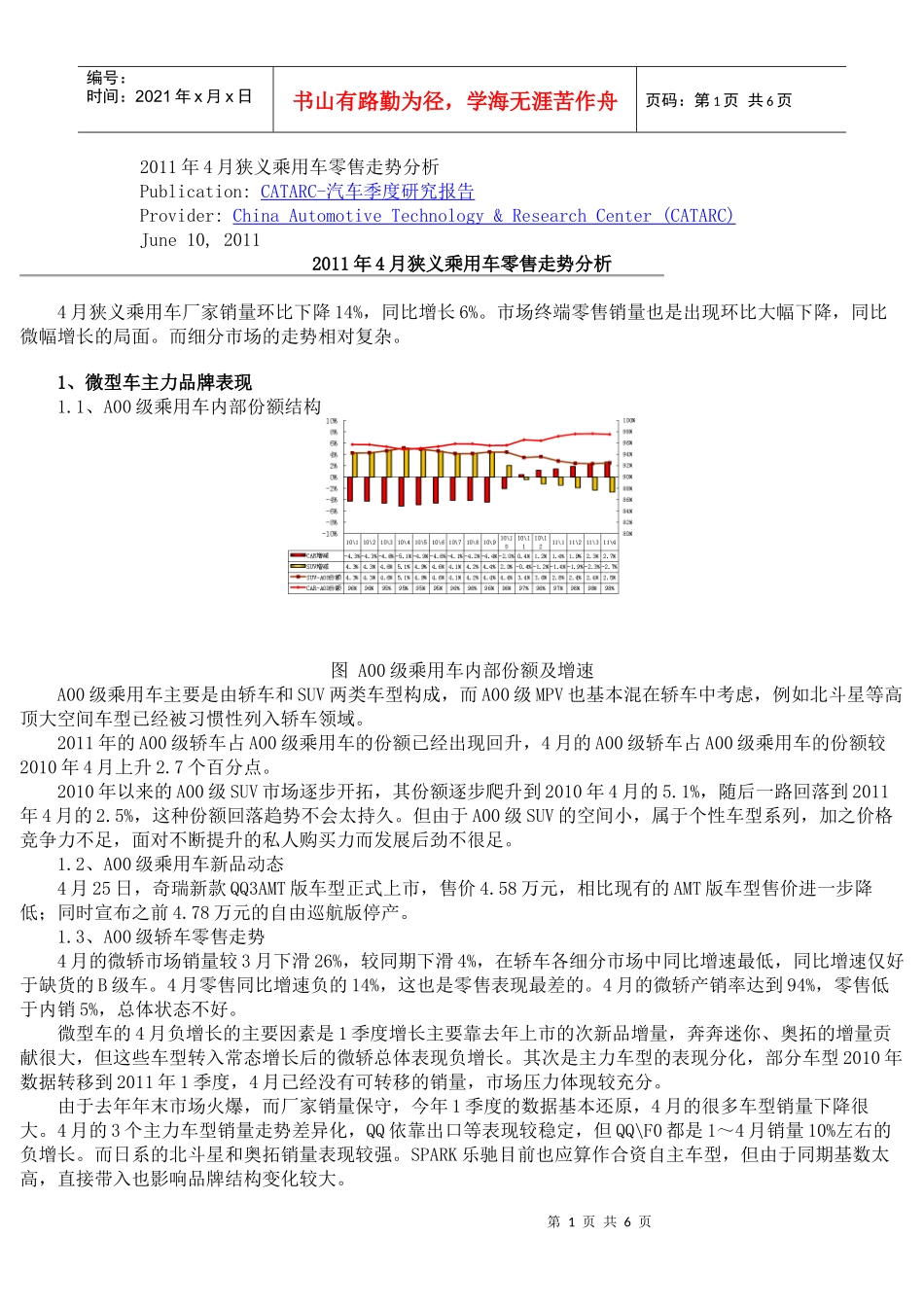 XXXX年4月狭义乘用车零售走势分析_第1页