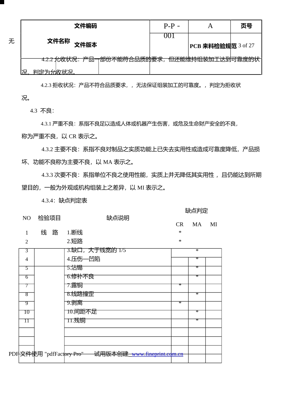 PCB来料检验规范_第3页