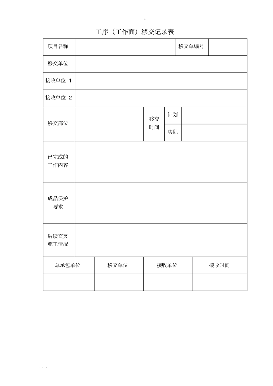 总承包项目管理全套表格管理_第3页