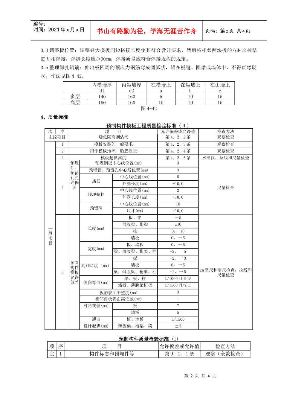 06-2 预应力实心整间大楼板安装分项工程质量管理_第2页