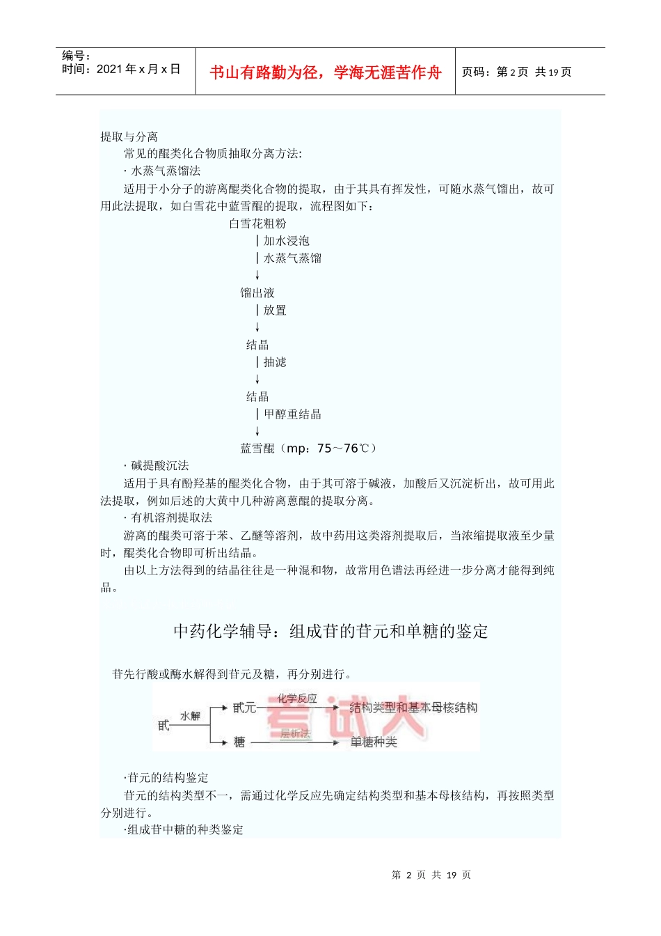 中药化学辅导1_第2页