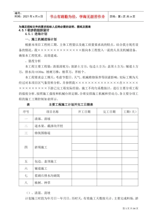 亚行山东牡丹机淤2标施工组织设计方案(DOC36页)