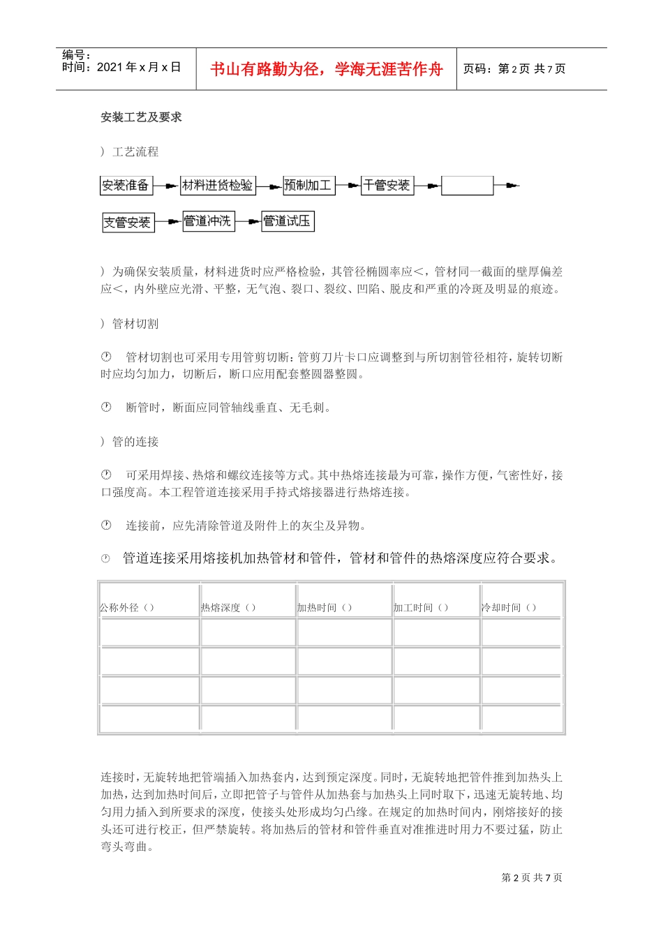 PPR水管施工组织设计方案(DOC6页)_第2页