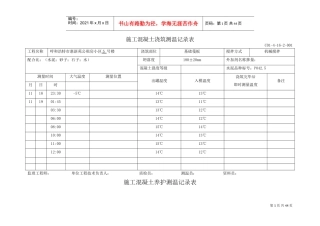 冬季施工混凝土浇筑测温记录表(DOC44页)
