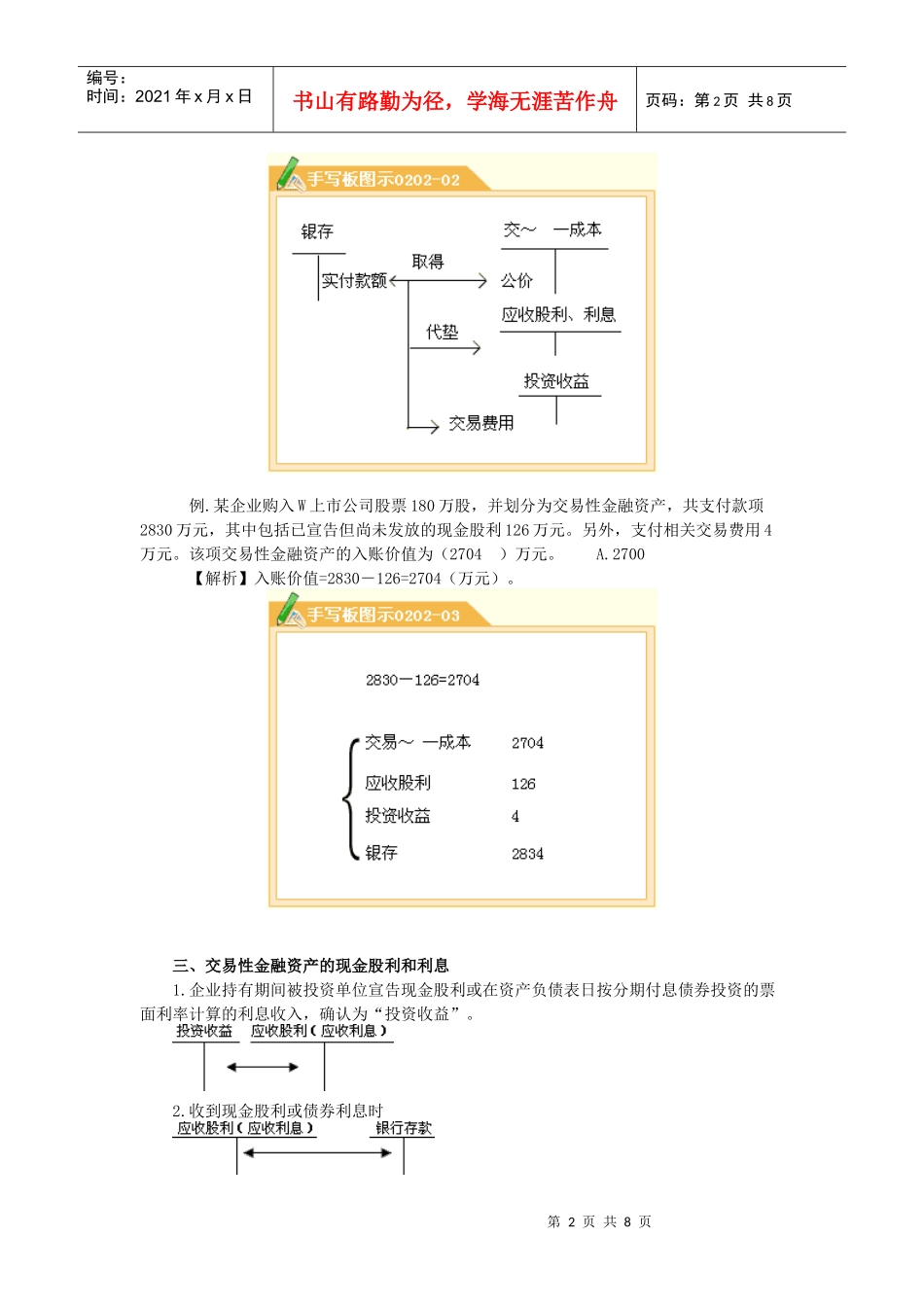 交易性金融资产讲义[1]_第2页