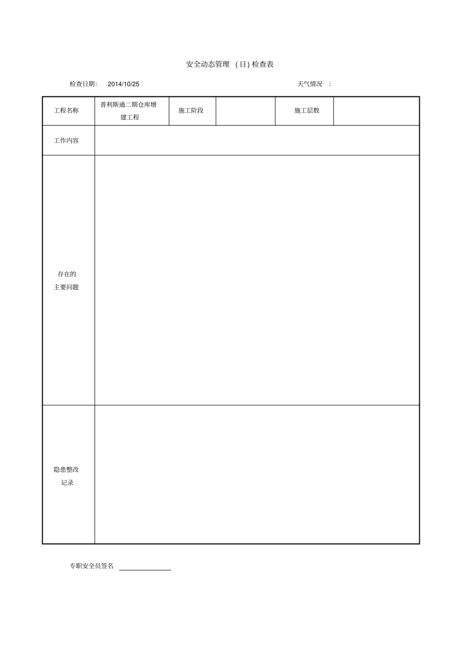 安全动态管理日检查表含内容_第3页