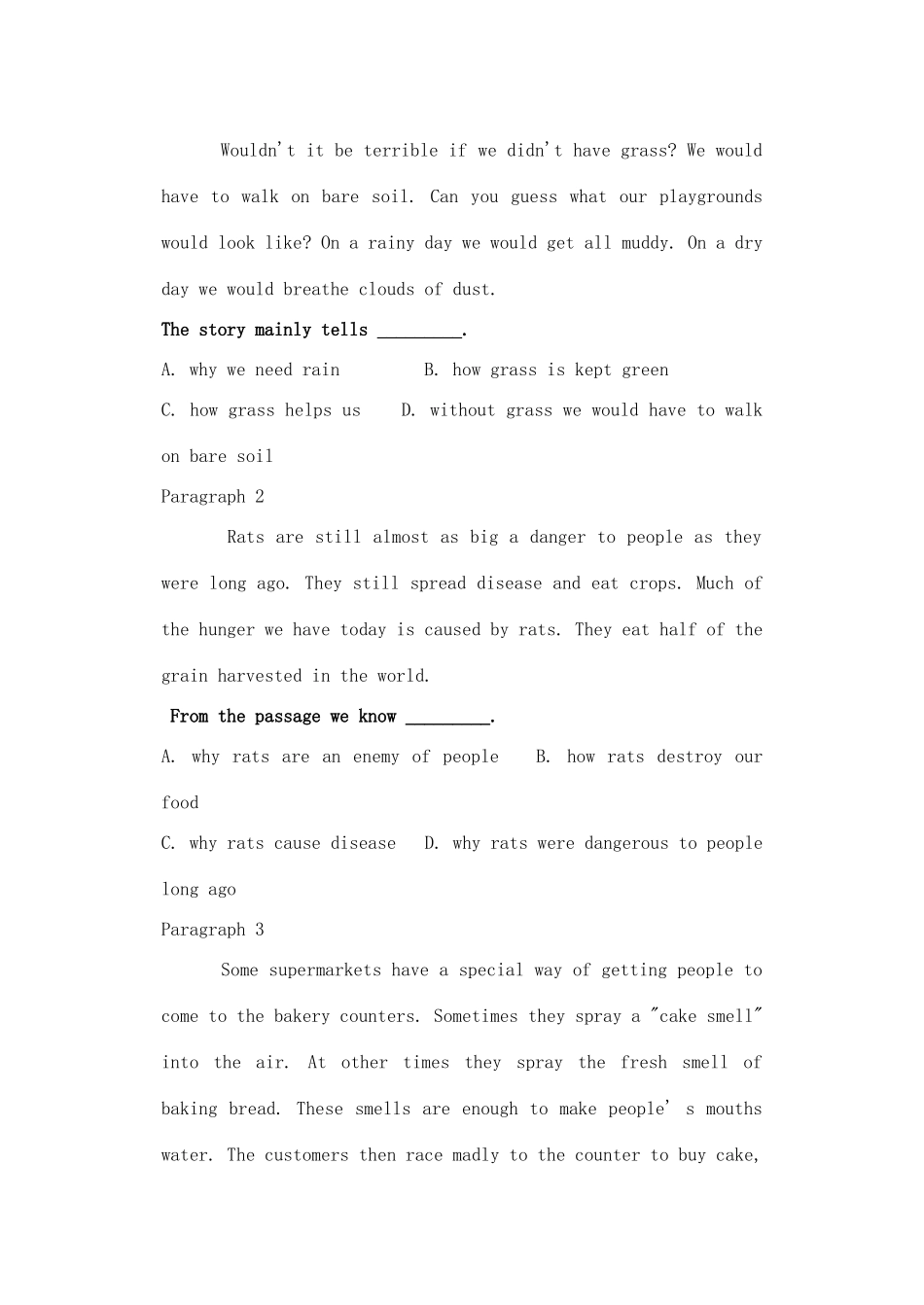 北京市房山区周口店中学高中英语《主旨大意》教案_第2页