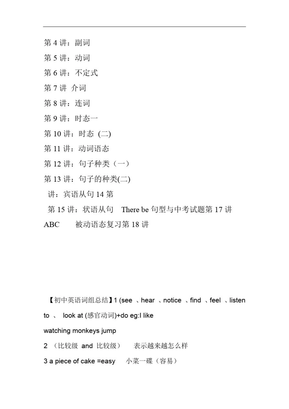 初中英语知识点总结重点要看的_第2页