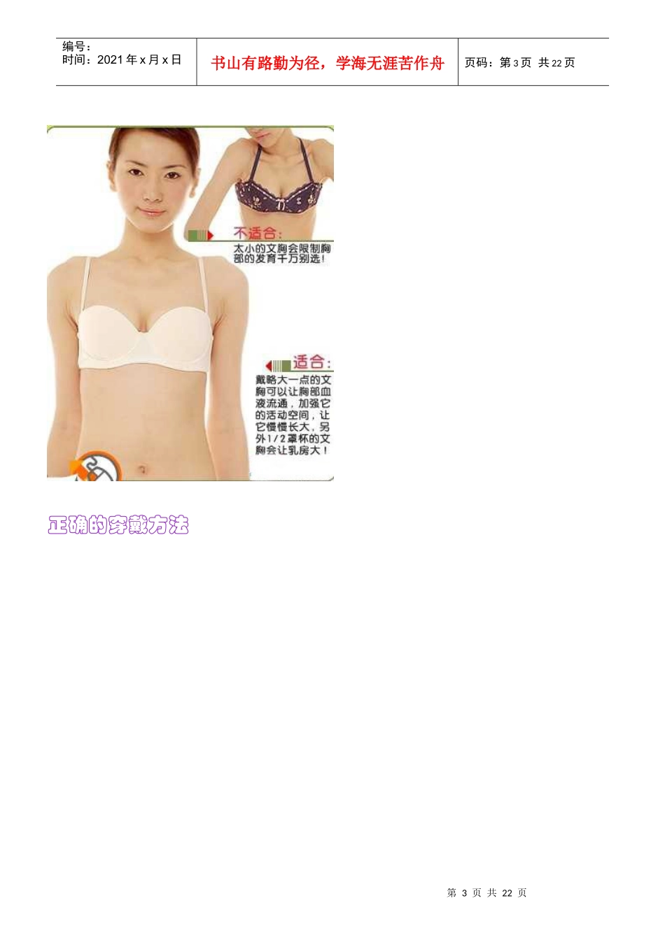 内衣穿戴实用手册_第3页