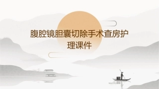 腹腔镜胆囊切除手术查房护理课件