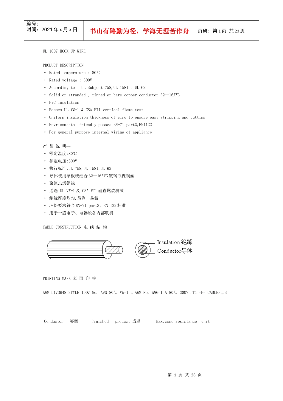 AII KINDS 电子线类(美规_第1页