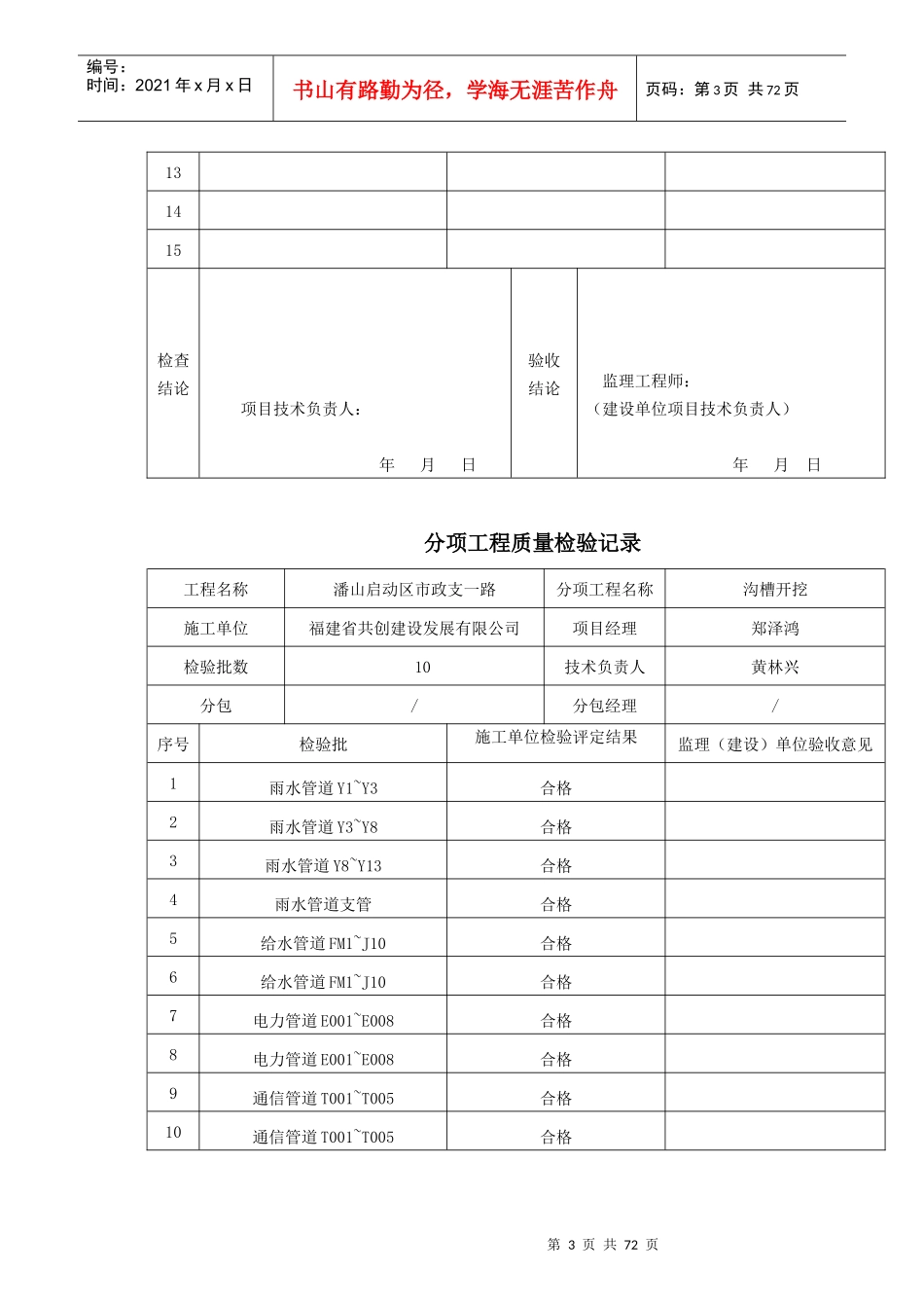 分部分项工程质量验收记录_第3页
