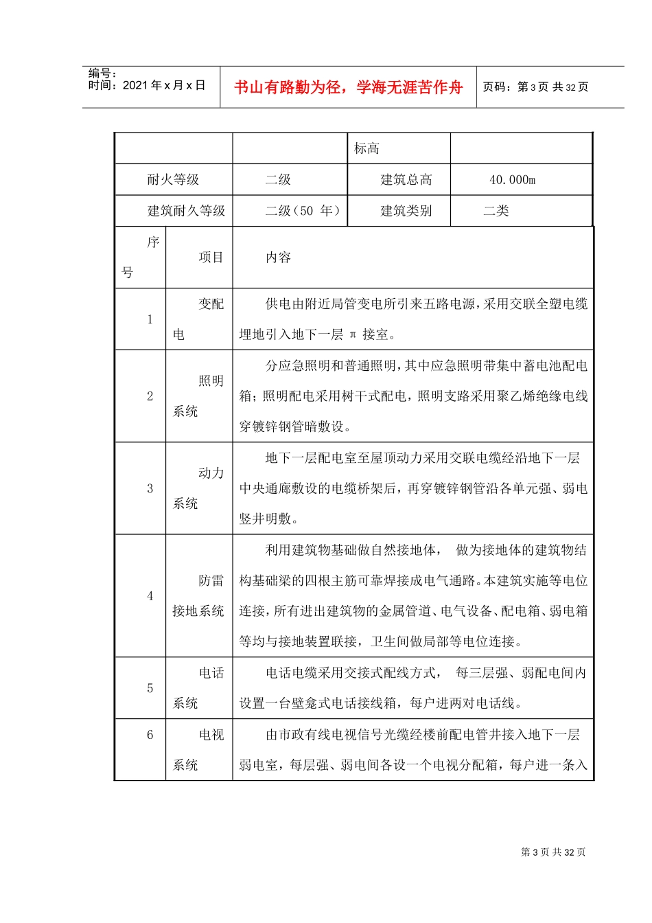0044某住宅及地下车库工程电气安装施工组织设计(DOC30页)_第3页