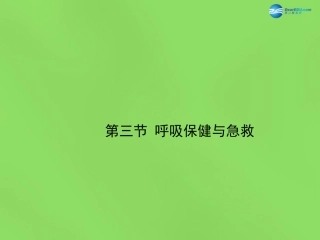 七年级生物下册 第二章 第3节《呼吸保健与急救》课件 （新版）济南版