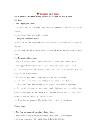 高中英语 Unit 2《What is happiness to you-grammar and usage》教案1 牛津译林版选修6