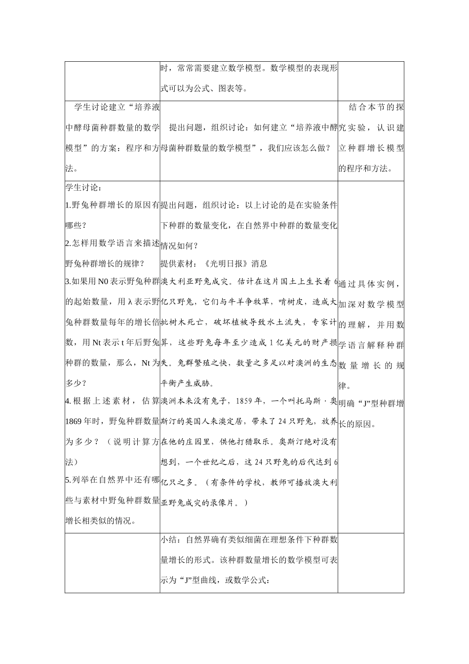 高中生物《种群数量的变动》教案8 中图版必修3_第3页