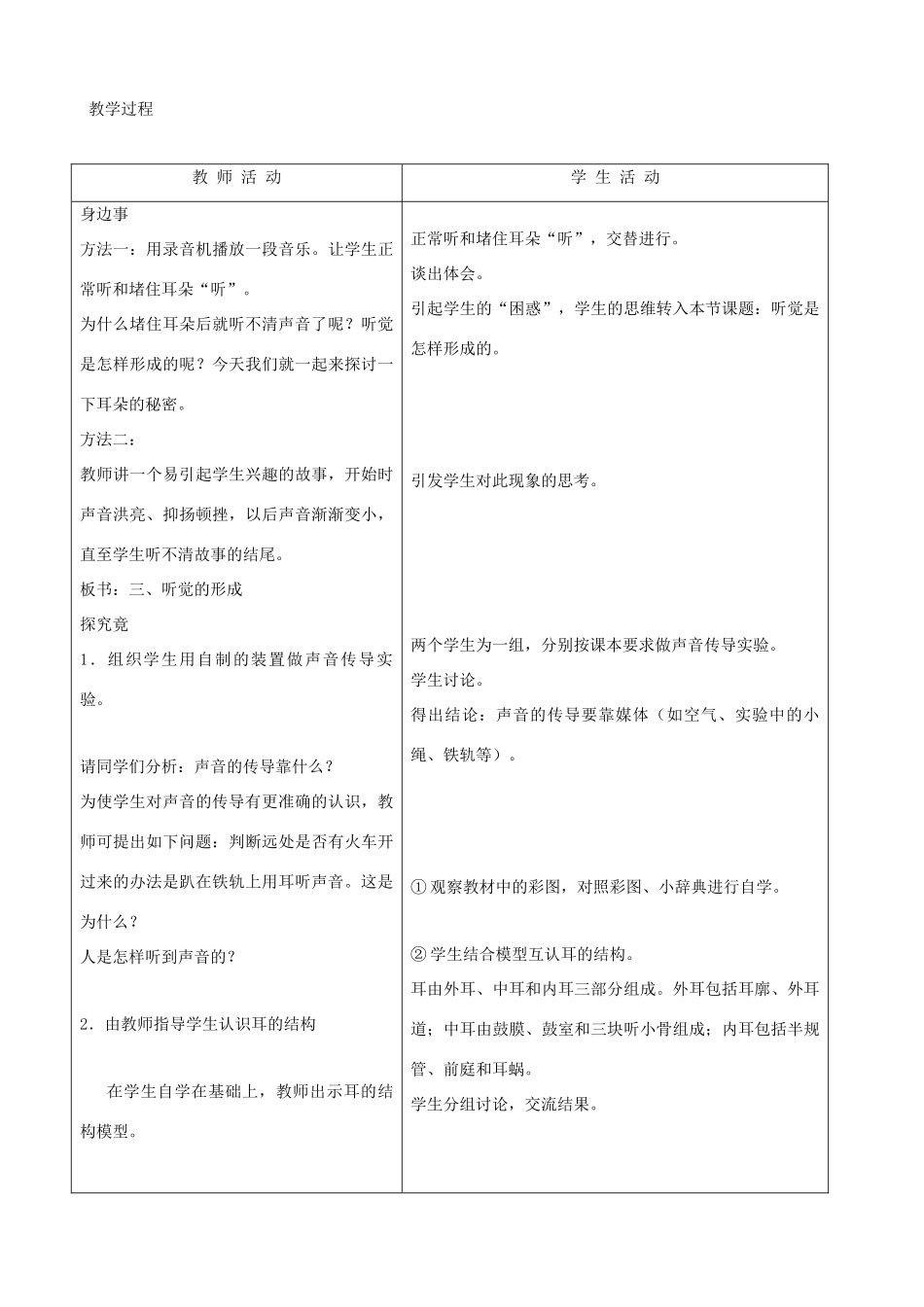 七年级生物下册 4.1《信息的获取》第三课时教学设计 冀教版_第2页