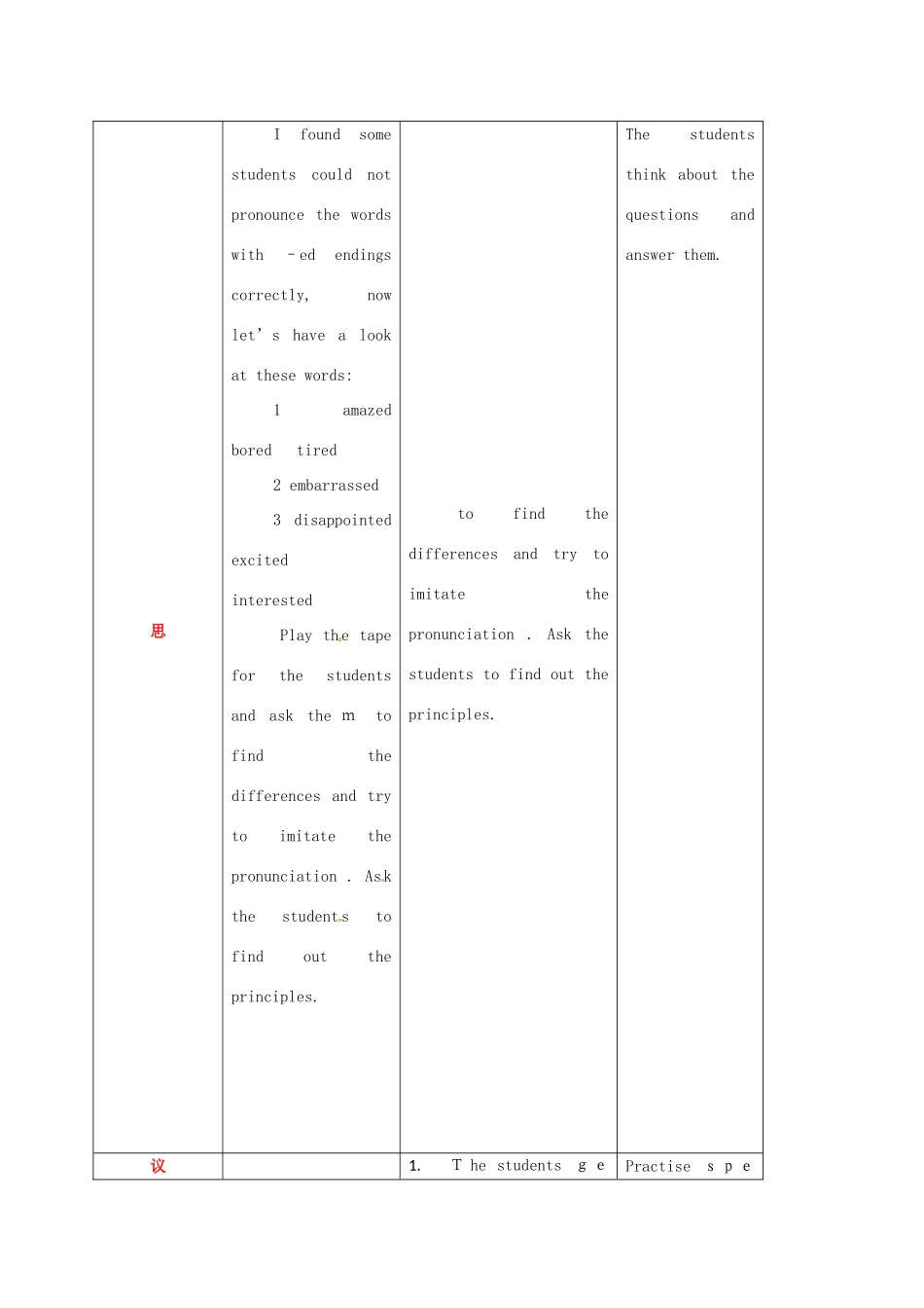 高中英语 Module 1 My First Day at Senior High 5教案 外研版必修1-外研版高一必修1英语教案_第3页