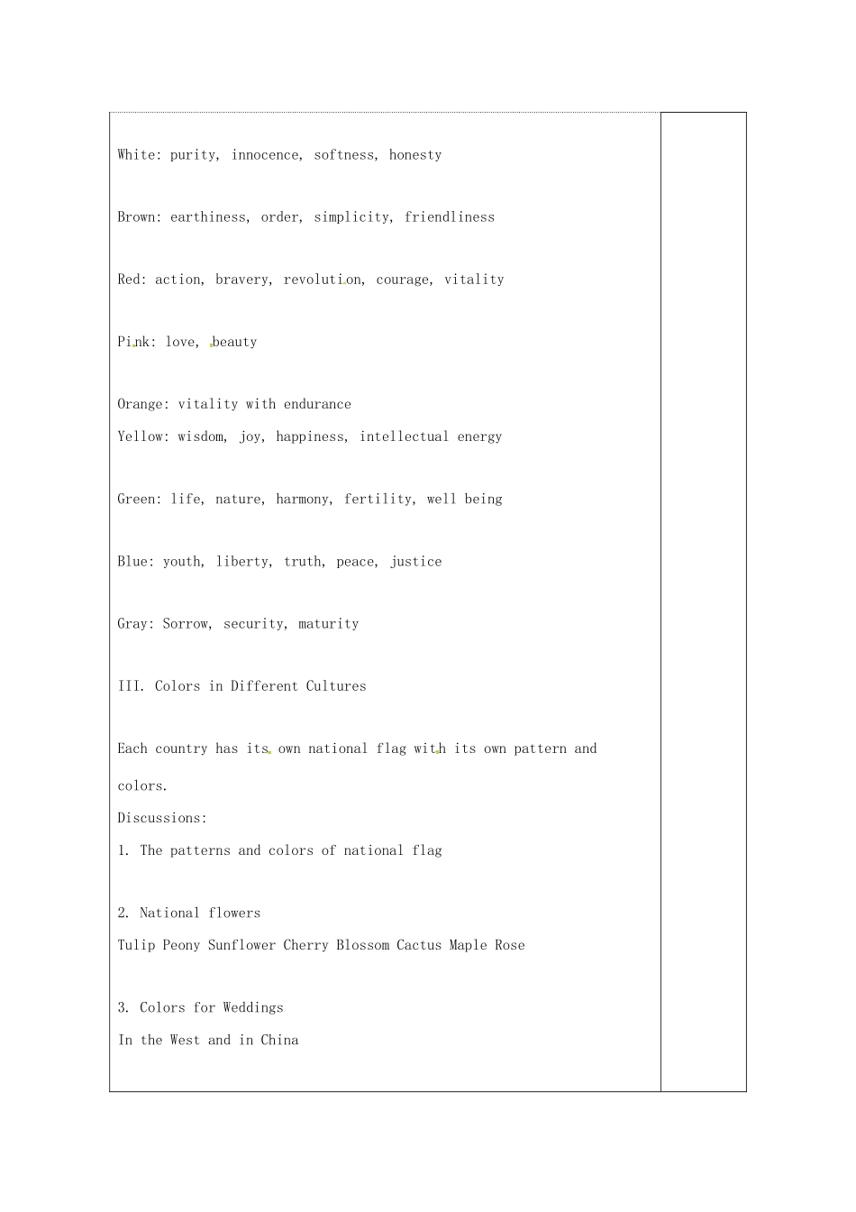 高中英语 Unit 3 The meaning of colour教案1 牛津译林版选修9-牛津版高三选修9英语教案_第2页