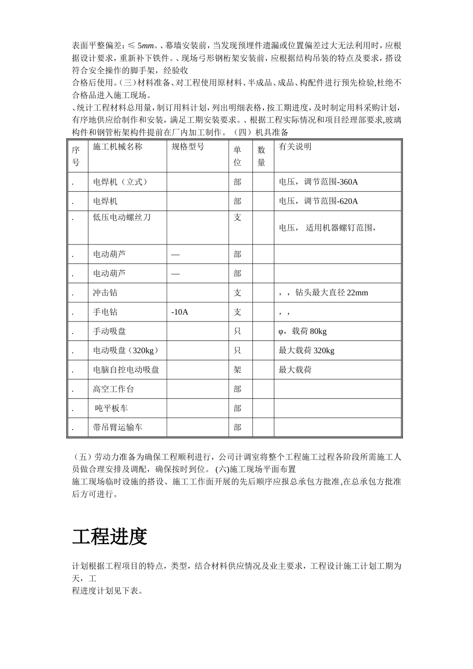 中庭花篮式玻璃幕墙施工组织设计方案(DOC65页)_第3页