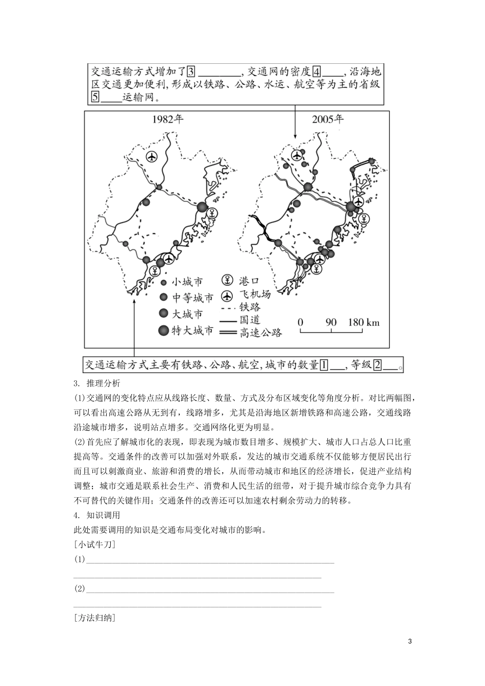 （锁定高考）高考地理一轮总复习 第十一章 交通运输布局及其影响 第2讲 交通运输方式和布局变化的影响讲义（含解析）新人教版-新人教版高三全册地理教案_第3页