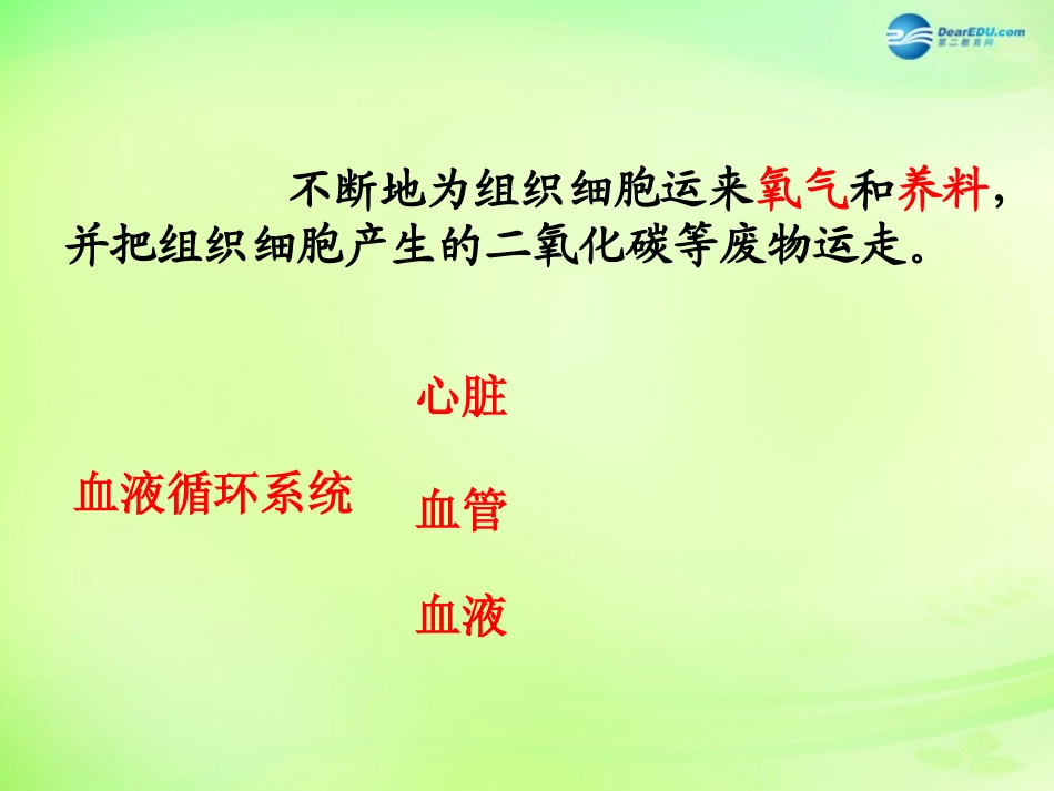 七年级生物下册 3.3 人体内的物质运输复习课件2 （新版）济南版_第2页