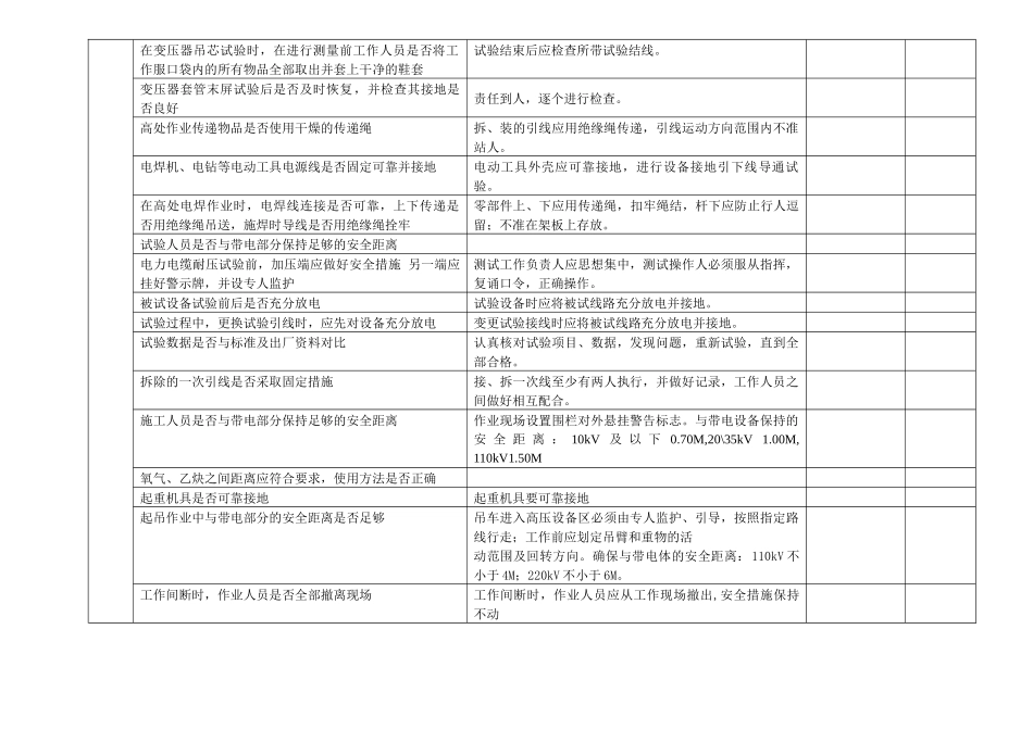 110kV及以下变电所施工安全风险分析预_第3页