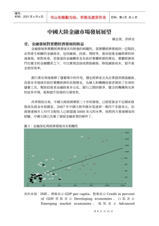 中国大陆金融市场发展展望