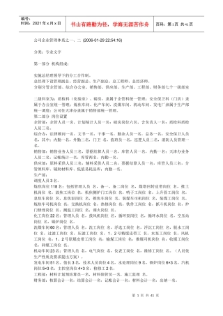 公司企业管理体系