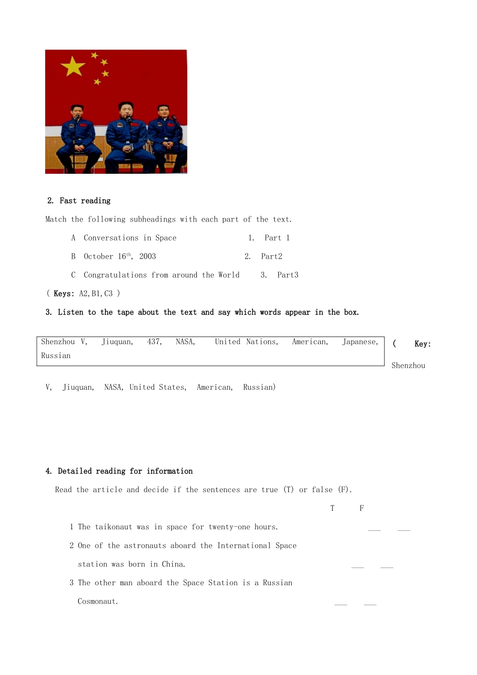高一英语 模块5introduction and reading教案 外研版必修2_第3页